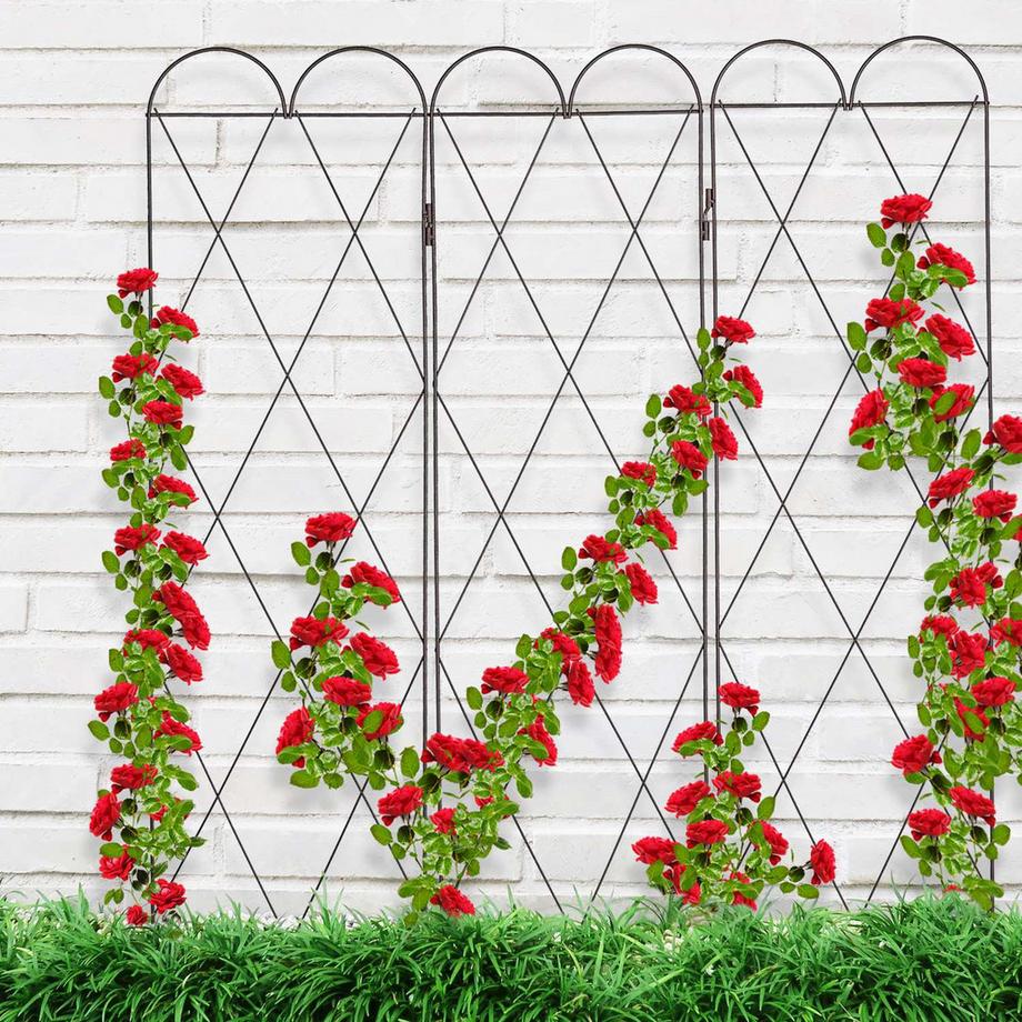 B2X 3-teiliges Spalier in Rostfarbe  