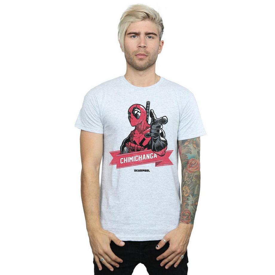 MARVEL Deadpool Chimichanga Finger T-Shirt  
