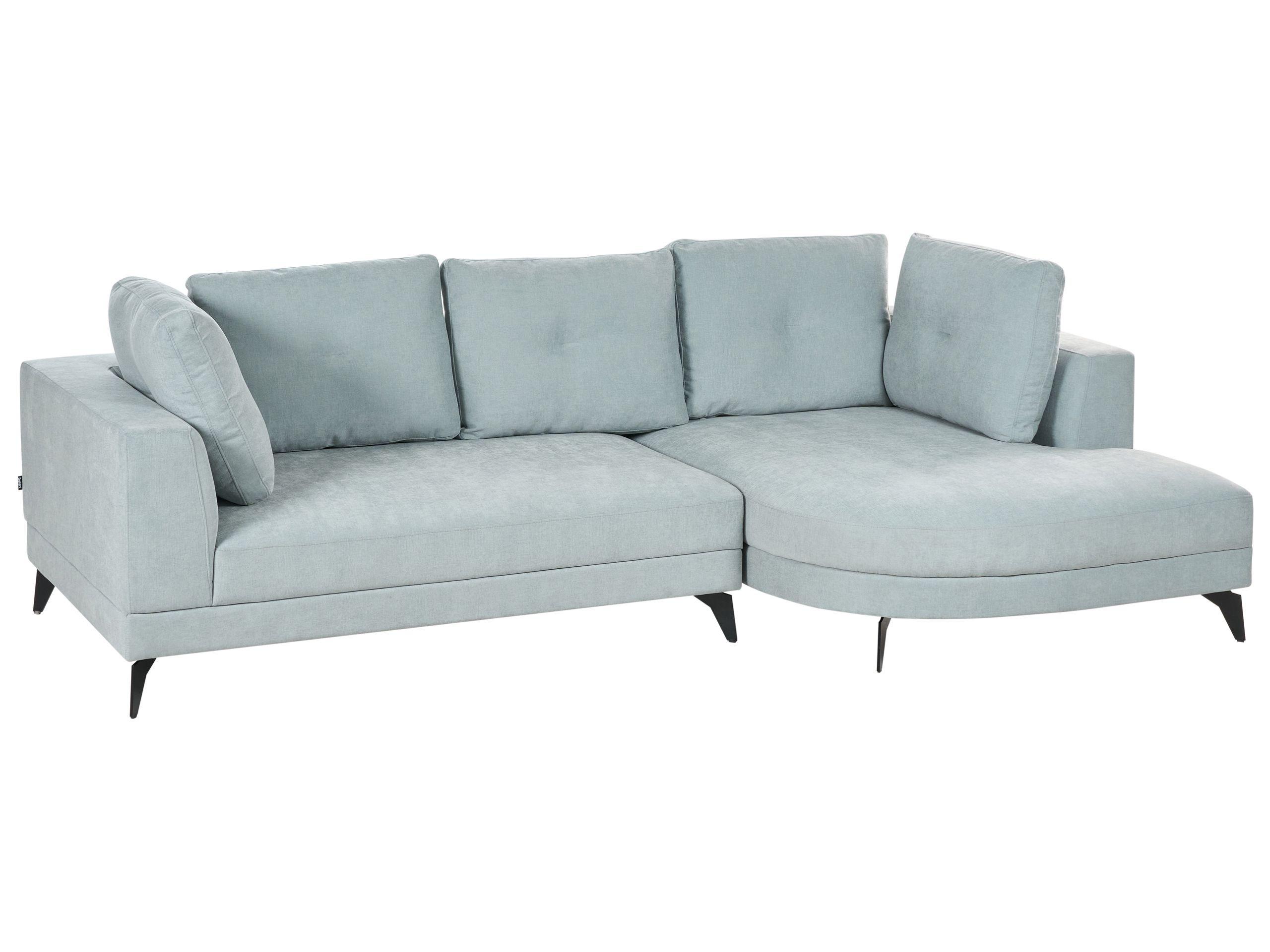 Beliani Ecksofa aus Chenillegewebe Modern MARUM  