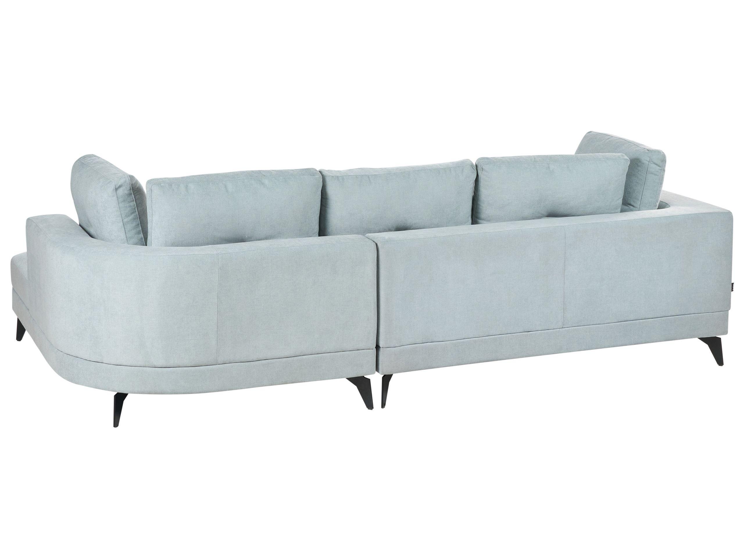 Beliani Ecksofa aus Chenillegewebe Modern MARUM  