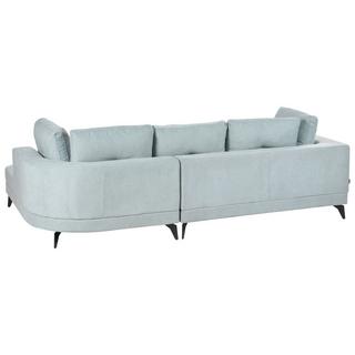 Beliani Ecksofa aus Chenillegewebe Modern MARUM  