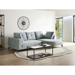 Beliani Ecksofa aus Chenillegewebe Modern MARUM  