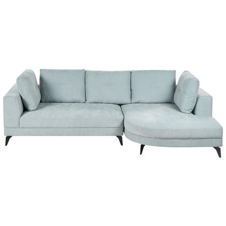 Beliani Ecksofa aus Chenillegewebe Modern MARUM  