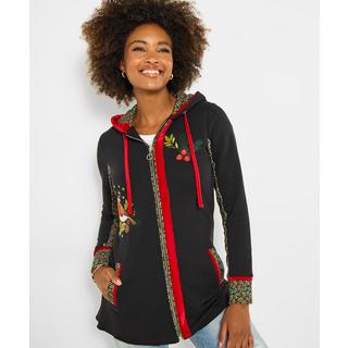 Joe Browns Festlicher Hoodie mit Rotkehlchen-Print  