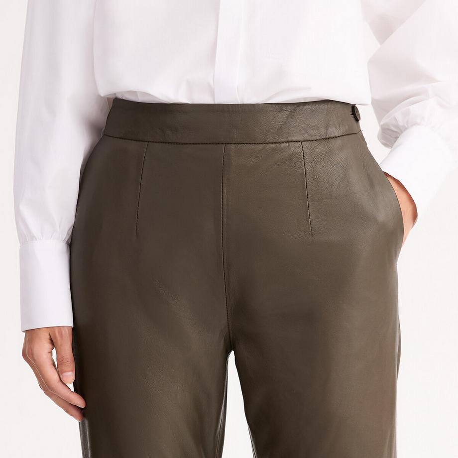 La Redoute Collections Pantalon 7/8 Cuir de Mouton  