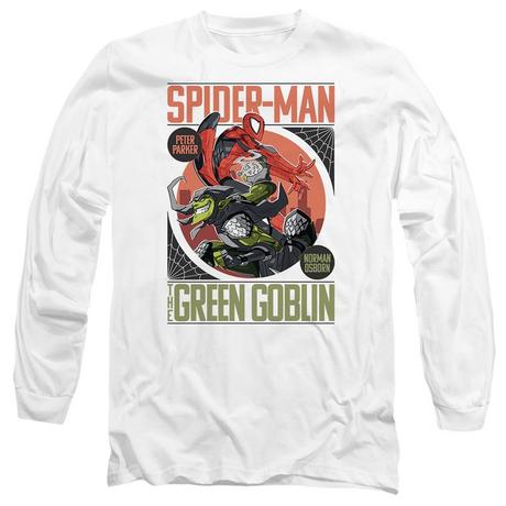 Spider-Man Vs The Green Goblin T-Shirt Maniche Lunghe  