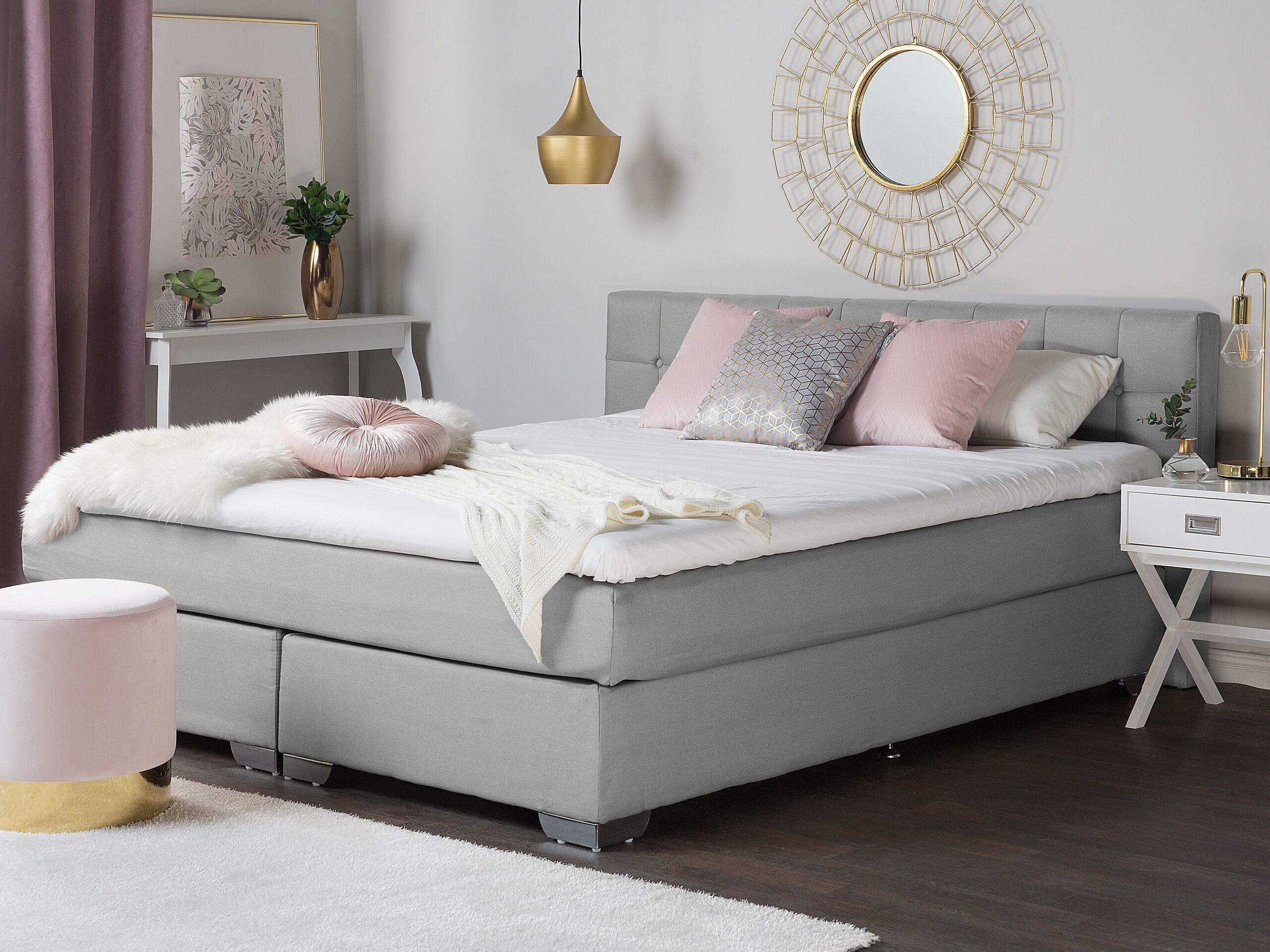 Beliani Boxspring Bett aus Polyester Modern ADMIRAL  