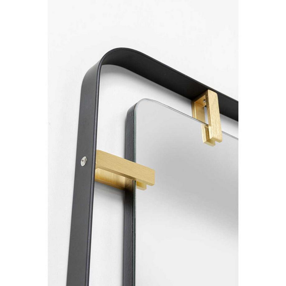 KARE Design Specchio Betsy Telaio Rettangolare Metallo 165x55  