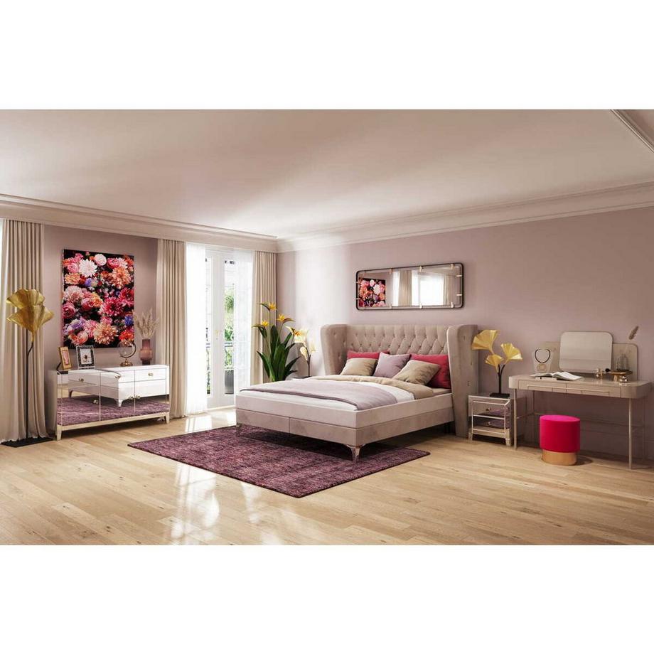 KARE Design Specchio Betsy Telaio Rettangolare Metallo 165x55  