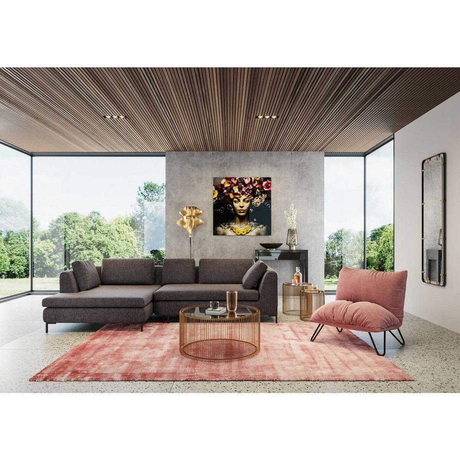 KARE Design Specchio Betsy Telaio Rettangolare Metallo 165x55  