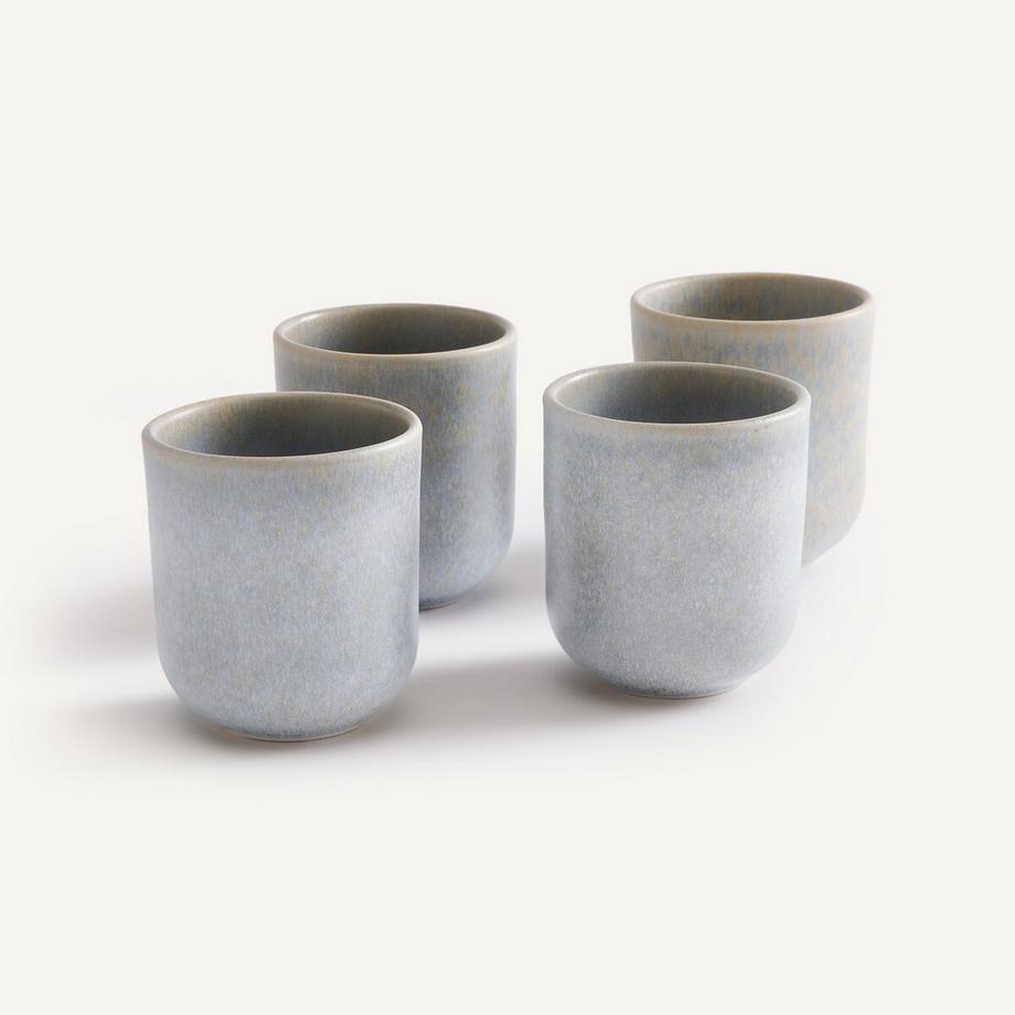 AM.PM Lot de 4 tasses en grès émaillé mat  