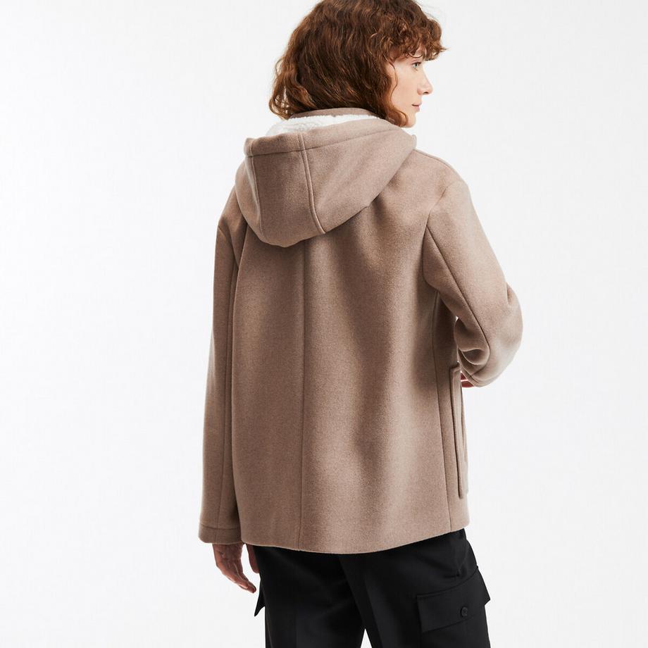 La Redoute Collections Dufflecoat Stil Winterjacke mit Kapuze  