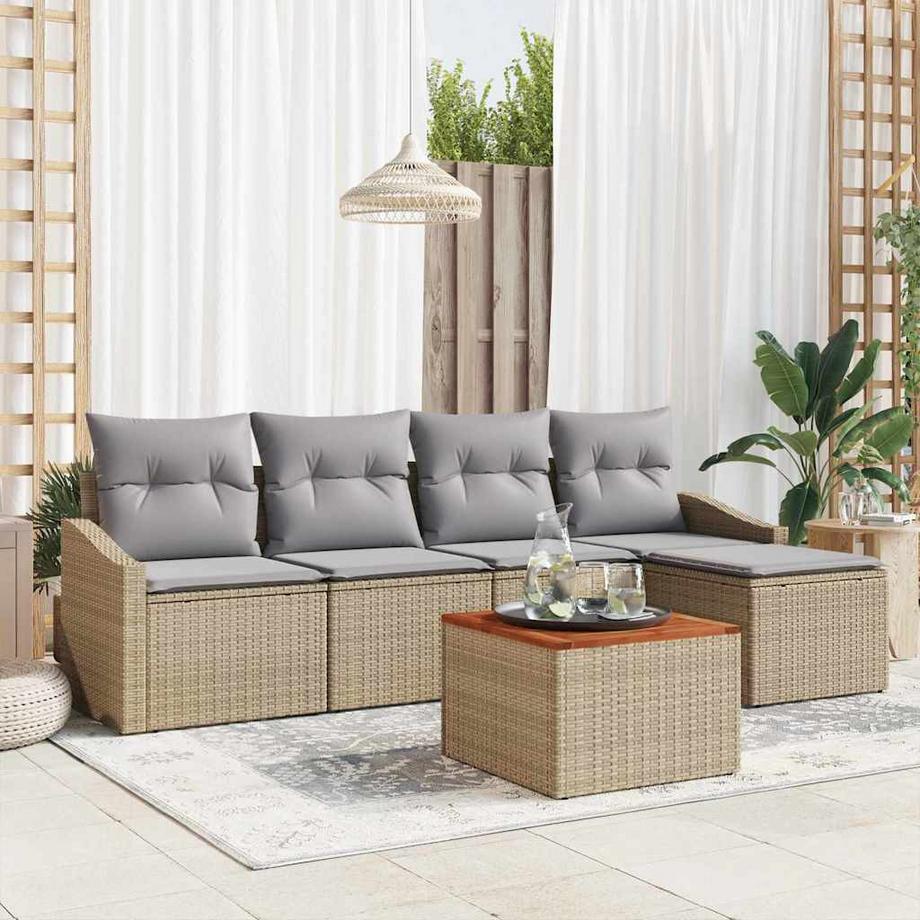 VidaXL Mobili da Esterno Polyrattan  