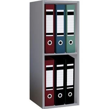 Holzregal stehend | platzsparender Aktenschrank | Maße ca. H. 72 x B. 34 x T. 30 cm | Elegantes Regal stehend | Büroregal – Offas 2f