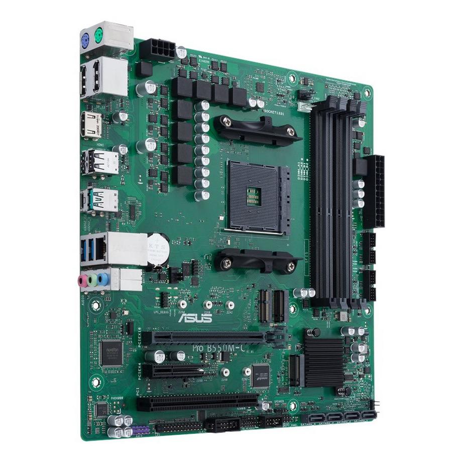 ASUS  PRO B550M-C/CSM AMD B550 Emplacement AM4 micro ATX 