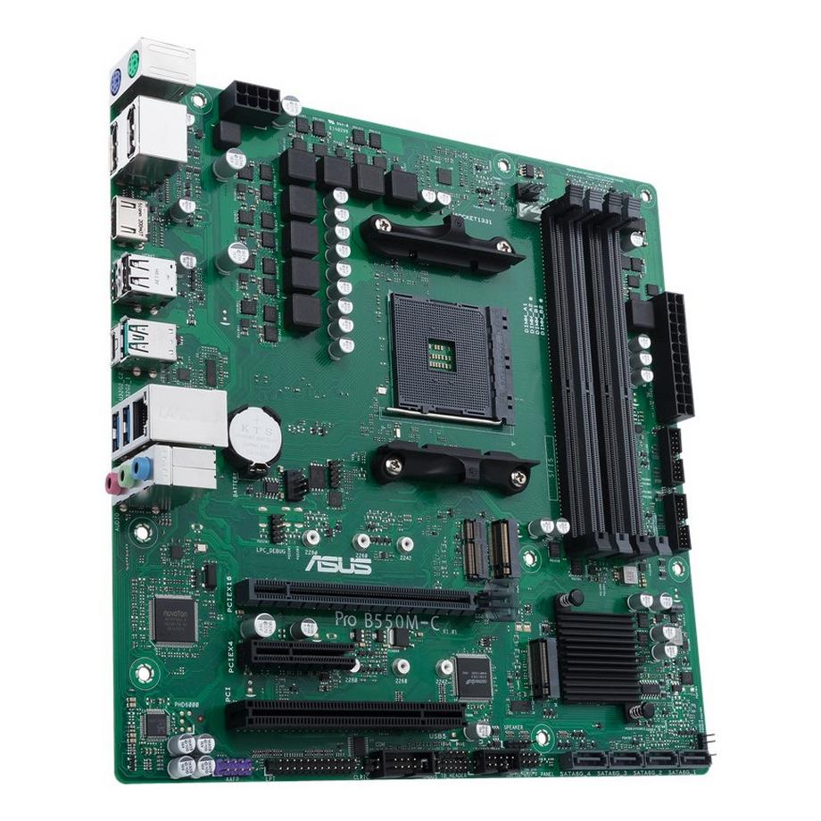 ASUS  PRO B550M-C/CSM AMD B550 Emplacement AM4 micro ATX 