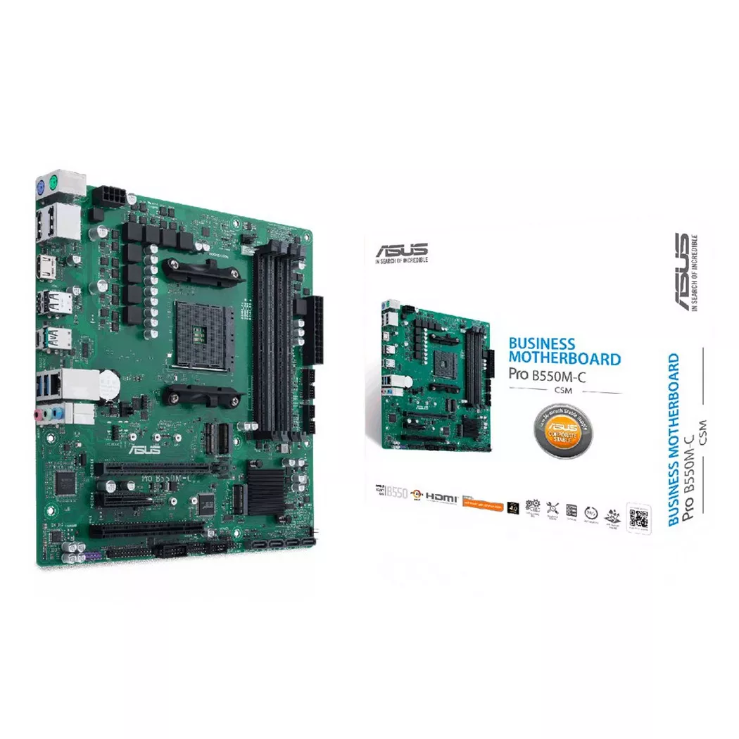 ASUS PRO B550M-C/CSM Business Mainboard Sockel AM4