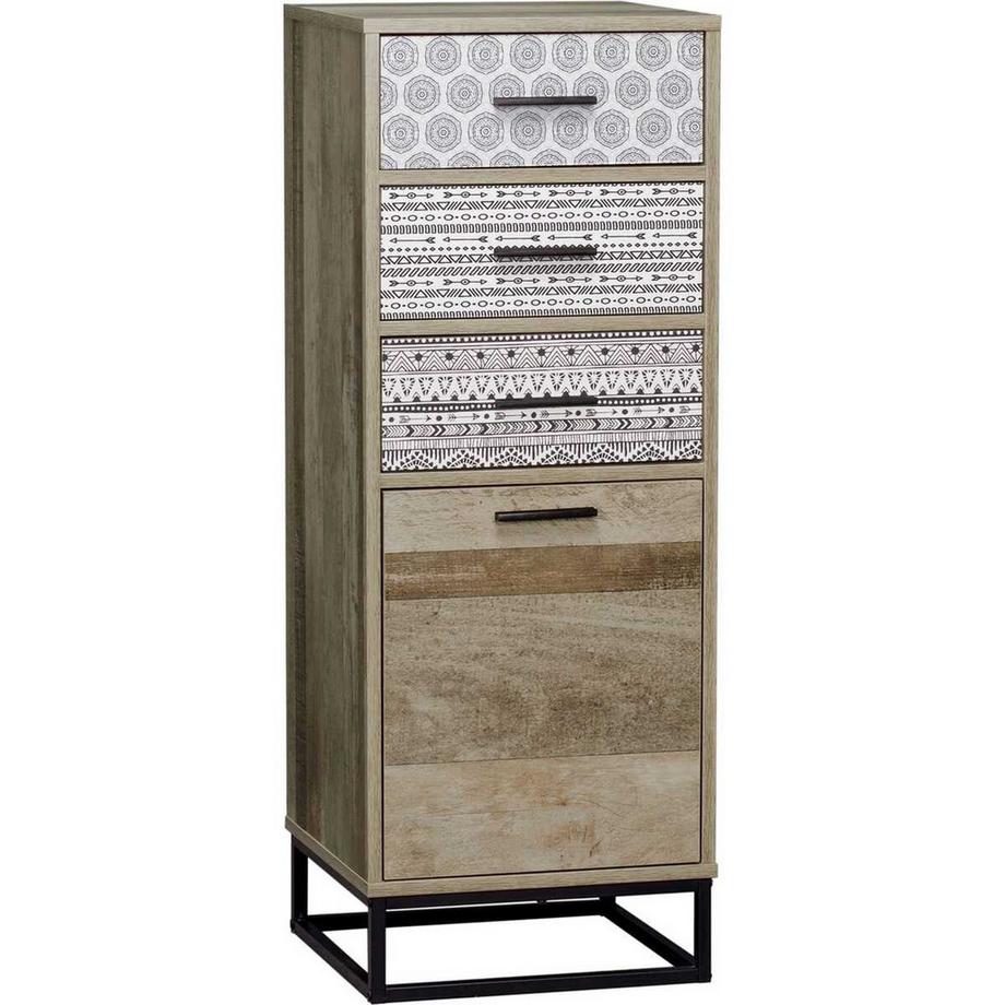 mutoni Commode Scandi Retro gris 39x38x106  