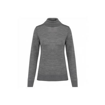 merino-pullover mit rollkragen, damen