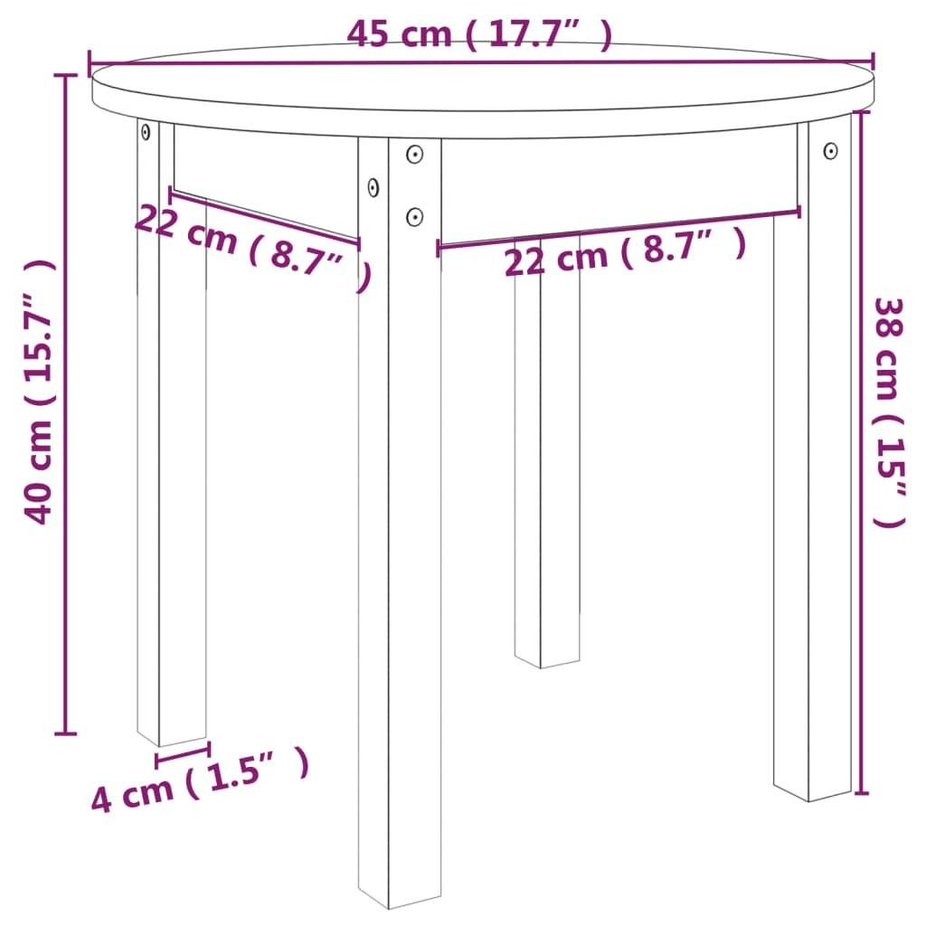 VidaXL Table basse bois  