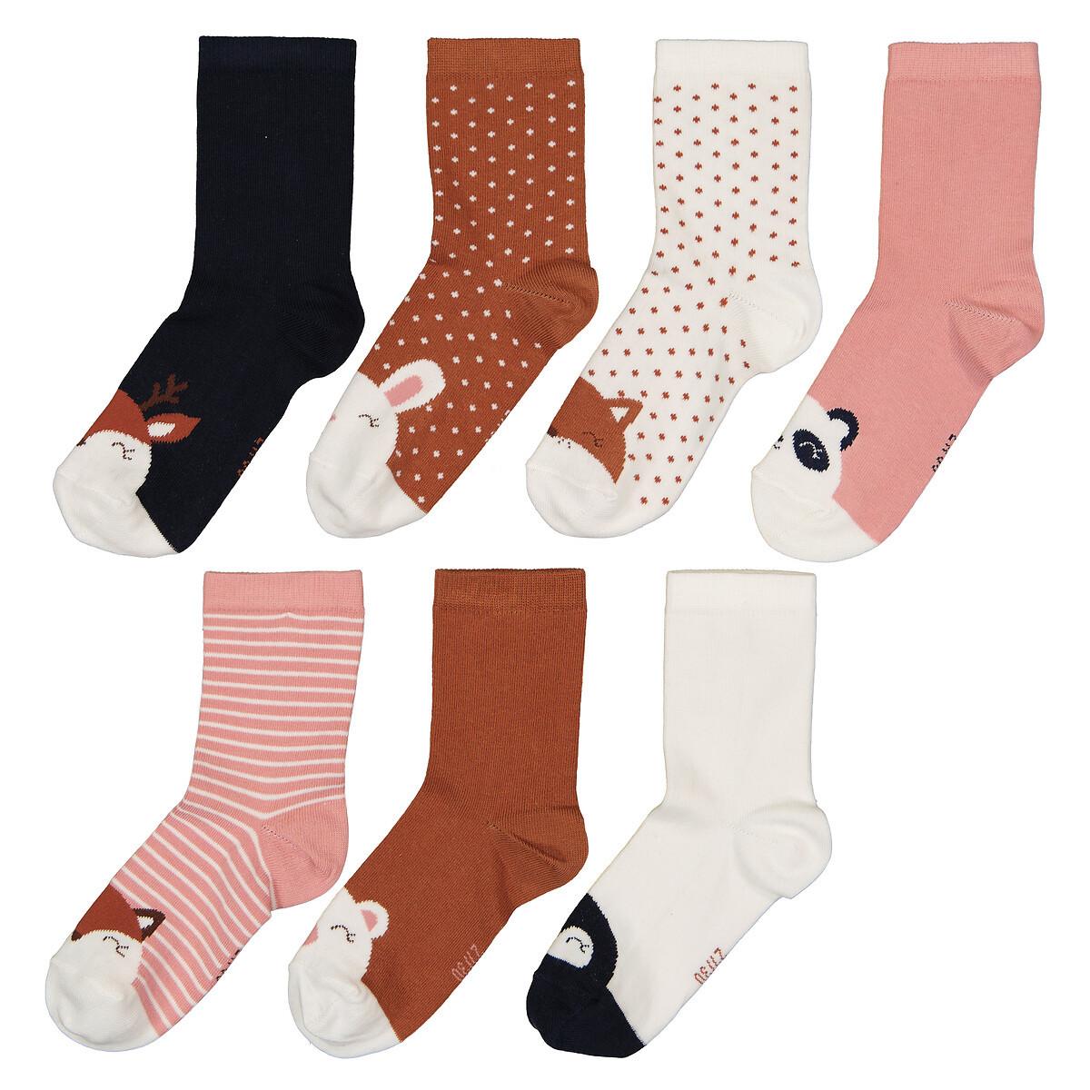 La Redoute Collections  7 Paar Socken mit Tiermotiv 