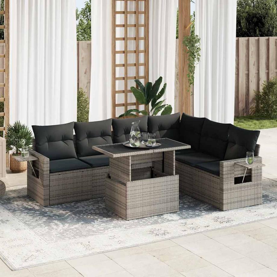 VidaXL Gartensofa set poly-rattan  