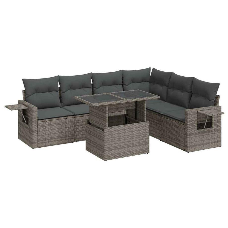 Gartensofa set poly-rattan