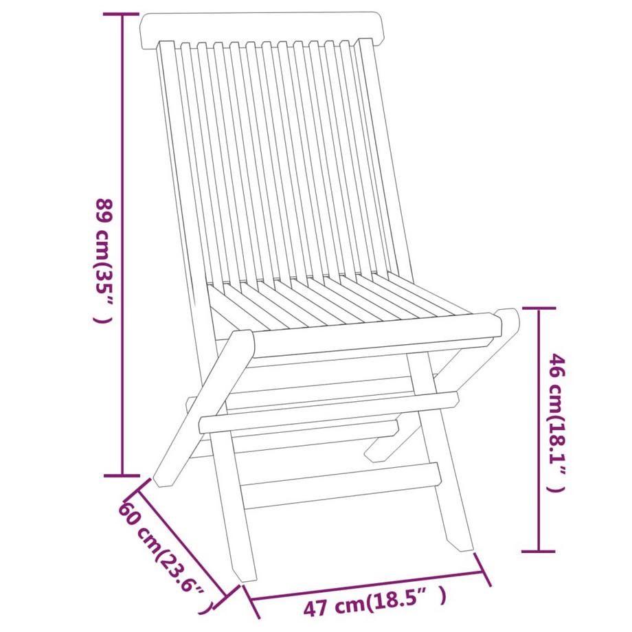 VidaXL set da pranzo da giardino Legno  