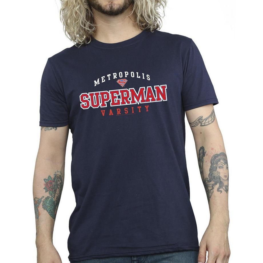 DC COMICS Metropolis Superman Varsity T-Shirt  