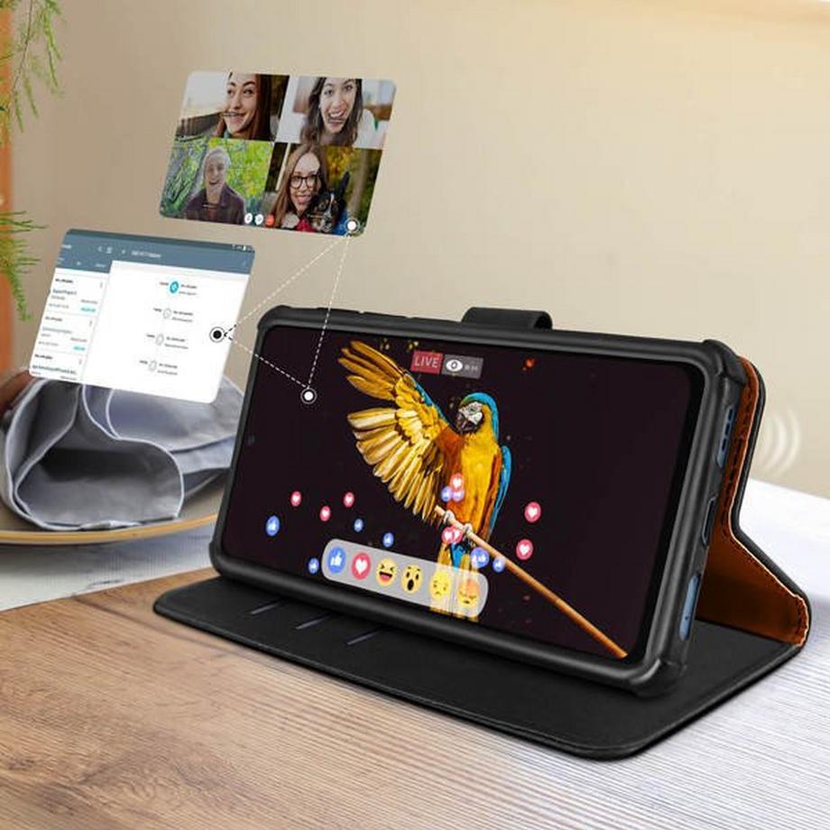 Avizar  Hülle 5.2 - 5.5'' Smartphones Schwarz 