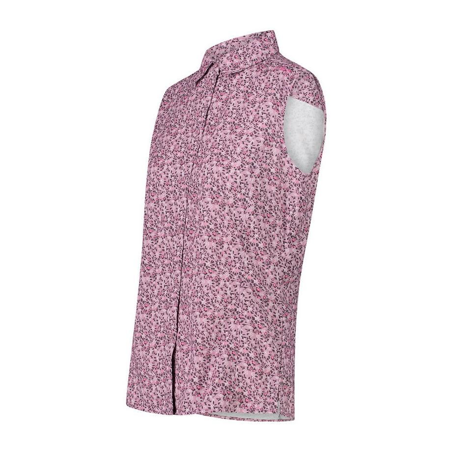 CMP Camicia senza Maniche Stampa Floreale  