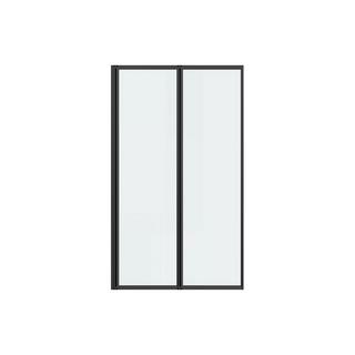 SHOWER DESIGN Parete per vasca da bagno pieghevole 80 x 140 cm in Metallo Nero opaco Stile atelier - DISTRICT  