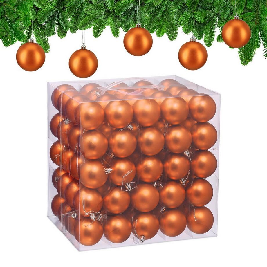 Ensemble de boules de Noël mates