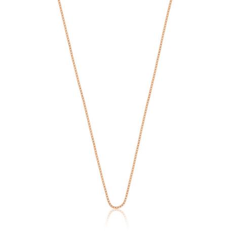 MUAU Schmuck  Collier Venezianer Rotgold 750, 1mm, 50cm 
