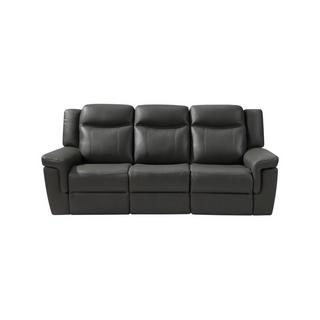 Vente-unique Relaxsofa elektrisch 3Sitzer Leder KENNETH  