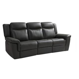 Vente-unique Relaxsofa elektrisch 3Sitzer Leder KENNETH  