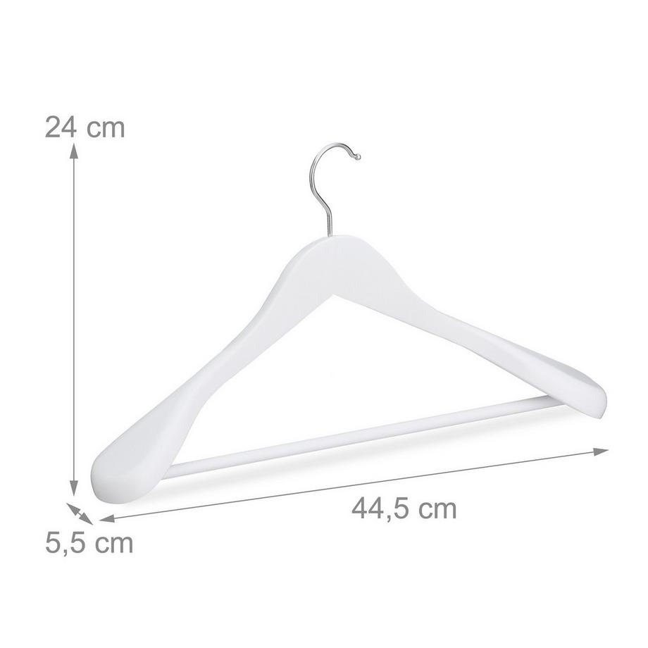 Northix Grucce in legno per abiti, set da 5  