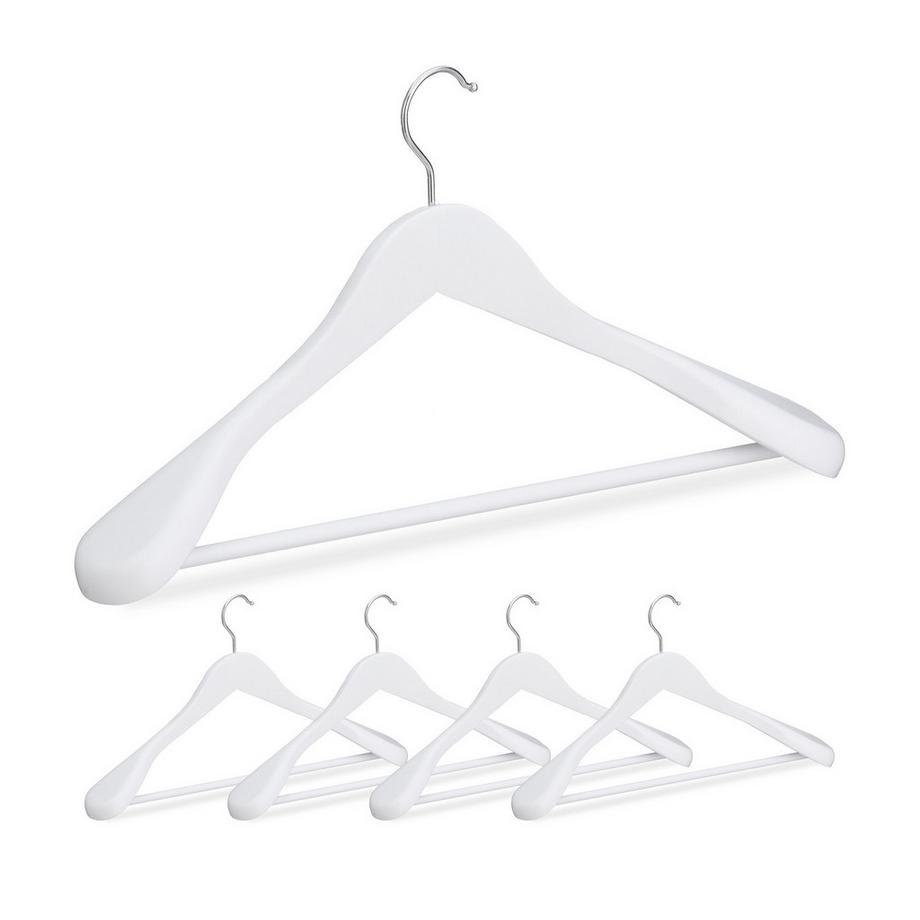 Grucce in legno per abiti, set da 5