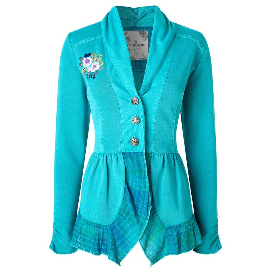 Joe Browns Jersey Top mit V-Ausschnitt und Knopfdetails  