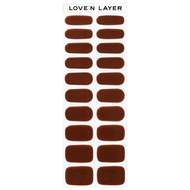 Lovenlayer  Nagelfolie Solid Chocolate Brown 