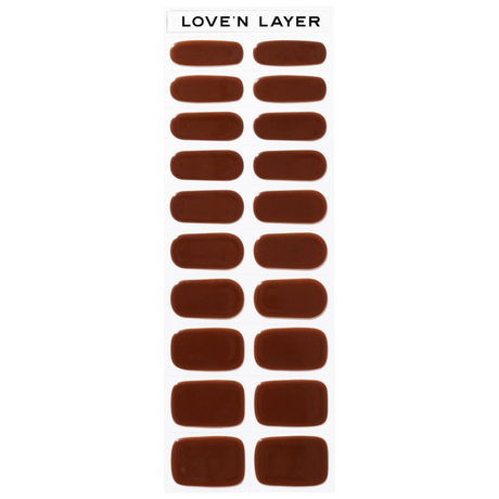 Lovenlayer  Nagelfolie Solid Chocolate Brown 