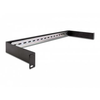 DeLock  Rail DIN 19″, panneau, 1 unité, noir 