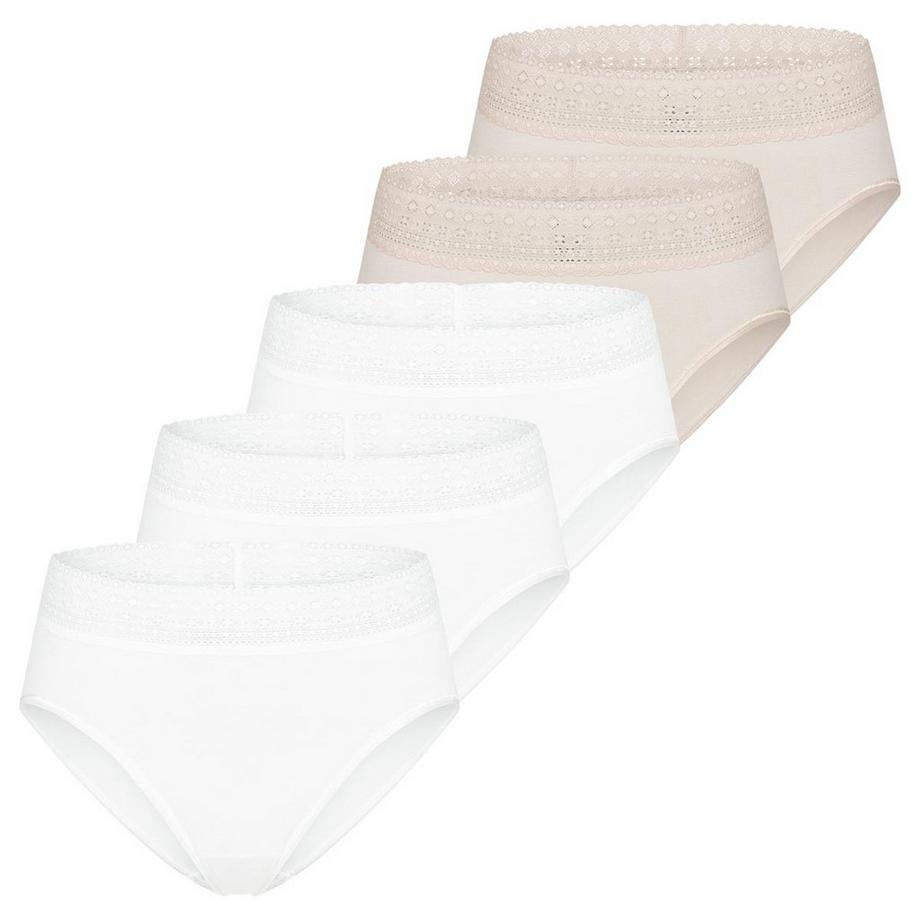 Modal Lace lot de 5  - culottes taille haute