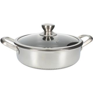 Cheffinger Bratpfanne Premium mit Deckel 24cm  