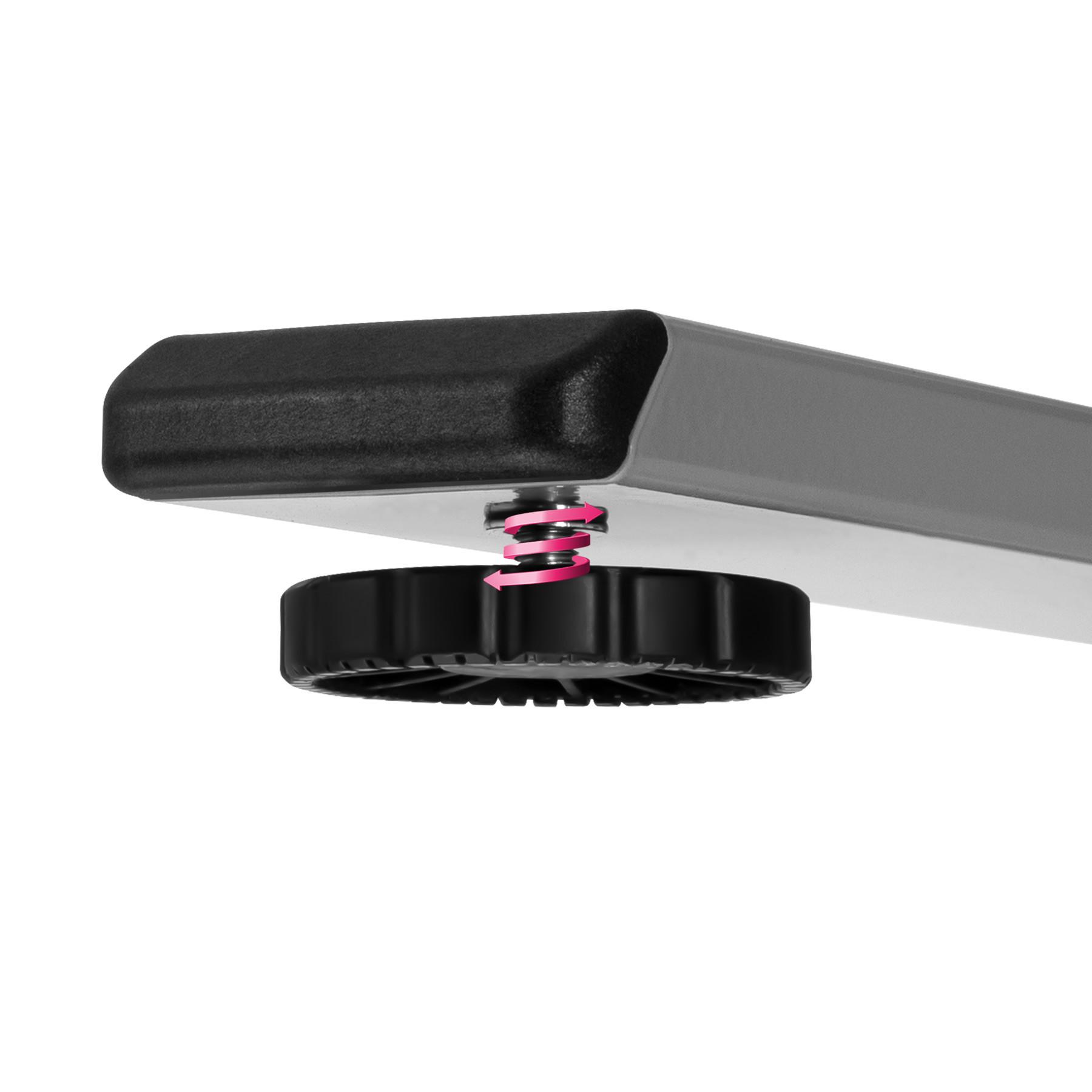 Tectake Tischgestell Twain höhenverstellbar 110-168x60x60-125cm  