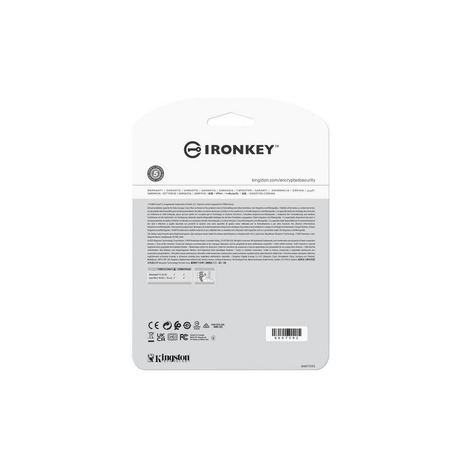 Kingston  Kingston IronKey Locker+ 50 – Sicherer USB-Speicherstick 64 GB 
