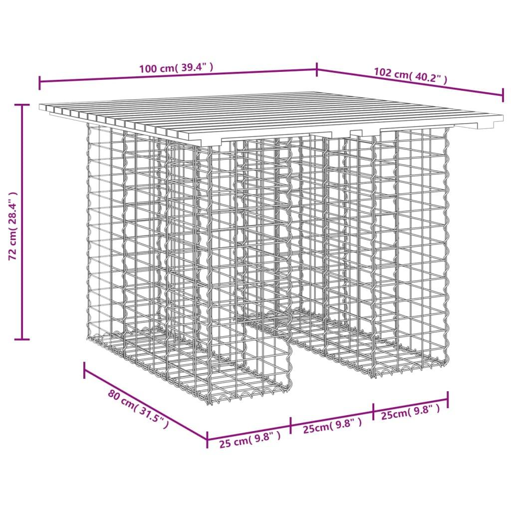 VidaXL Banc de jardin pinède imprégnée  