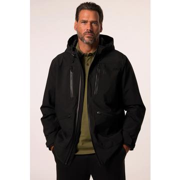 Giacca funzionale per l'outdoor JAY-PI con cappuccio e tante tasche, fino alla tg. 7XL nero