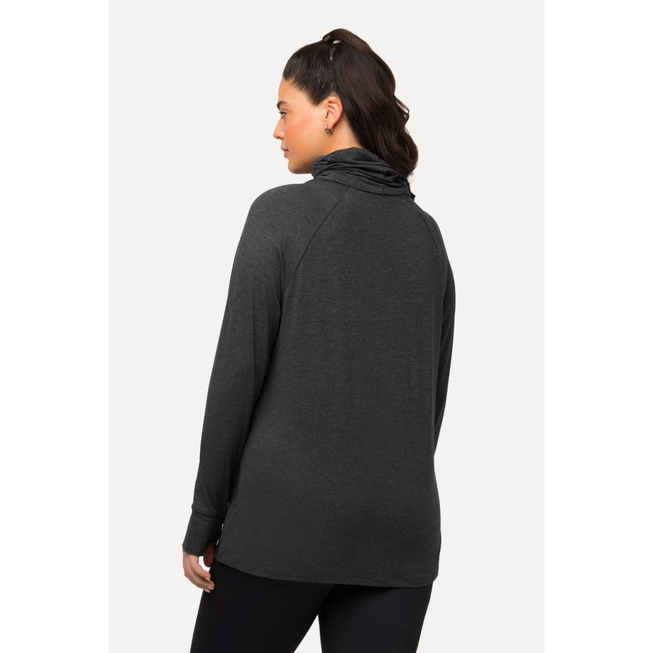 Ulla Popken Loop Rundhals Langarm Sweater mit Daumenloch  