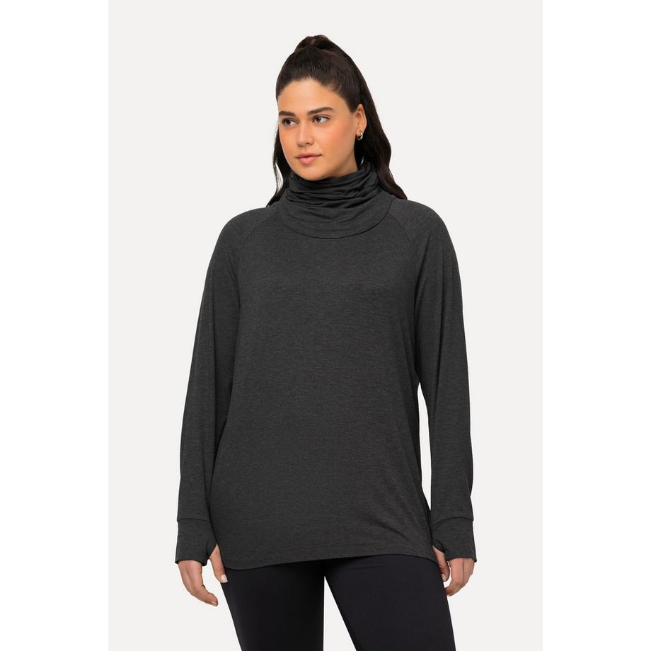 Ulla Popken Loop Rundhals Langarm Sweater mit Daumenloch  